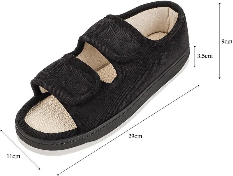 IBLUELOVER Diabetic Sandals for Women Men Open Toe Diabetic Slippers Extra Wide Non Slip Adaptive Sandals Edema Swollen Feet Diabetics Shoes Footwear Breathable Arthritis Post-op Elderly Sandal - Image 5
